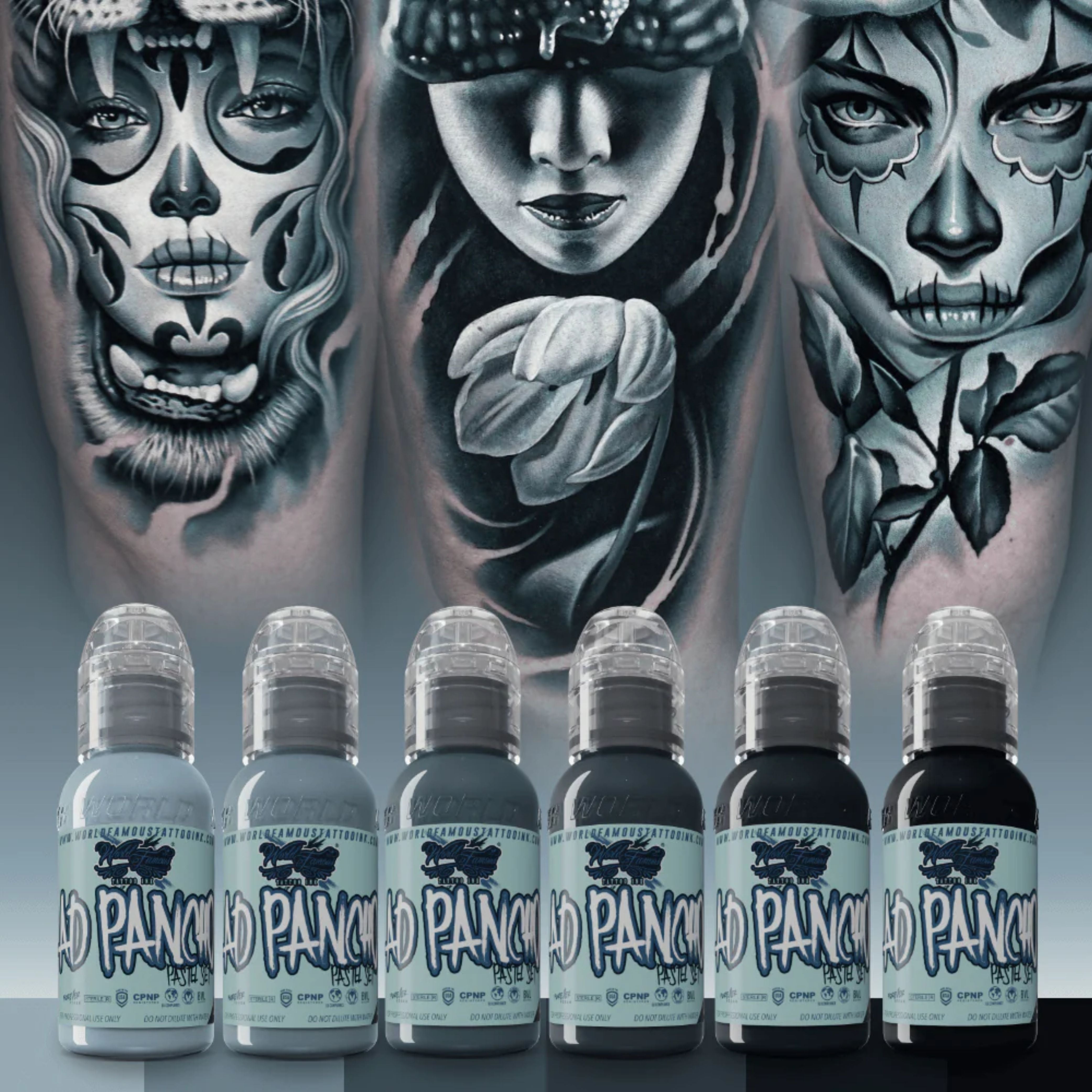 World Famous 6pcs A.D. PANCHO PASTEL GREY INK SET 1oz | 4oz – Osus ...