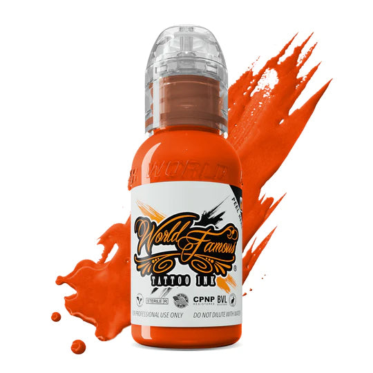 World Famous STRAIGHT ORANGE INK 1oz