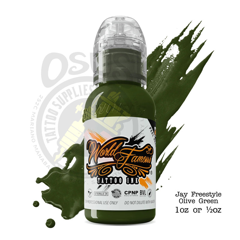 World Famous JAY FREESTYLE OLIVE INK 1oz