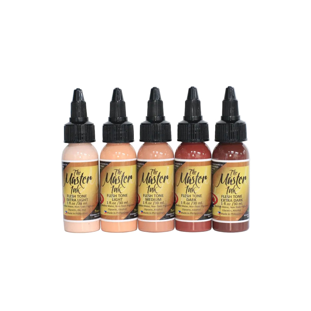 THE MASTER INK Flesh Tone Set 5pcs  - ½oz & 1oz