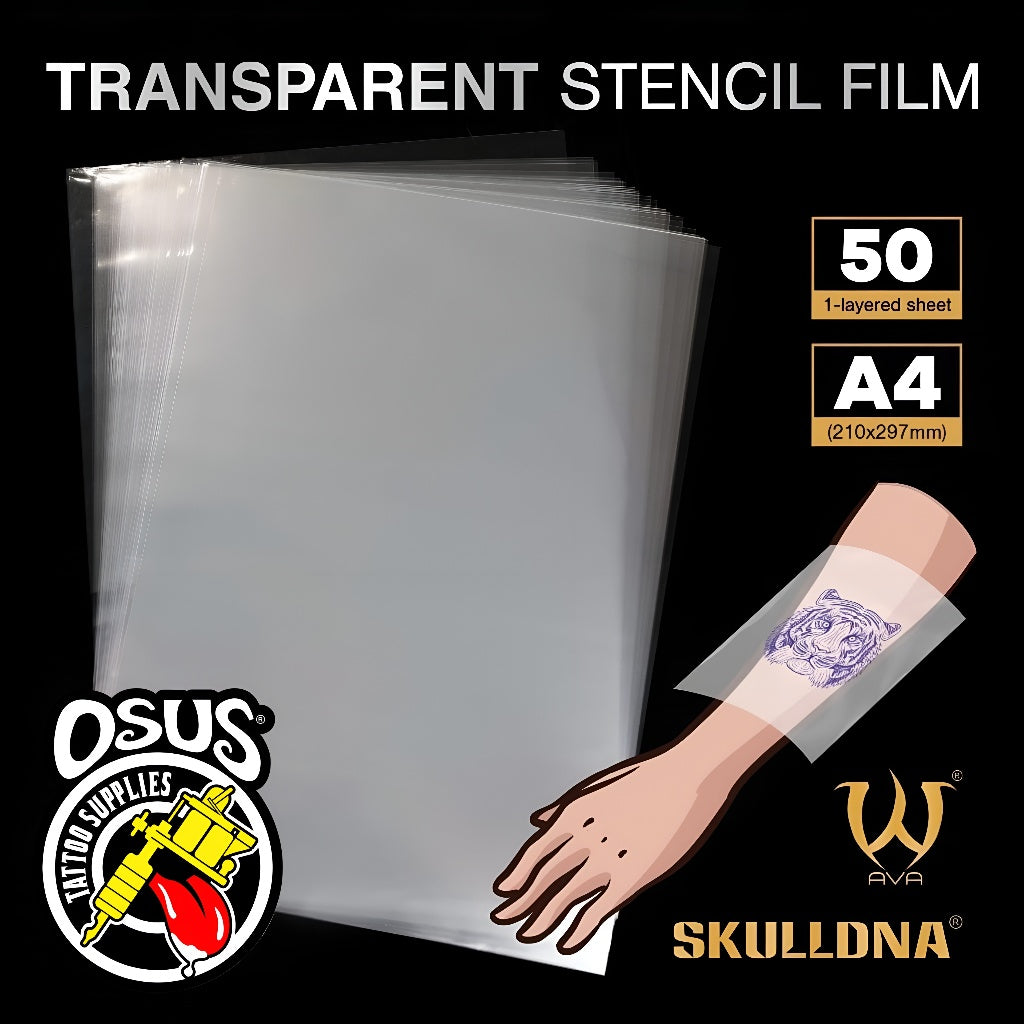 SKULLDNA Transparent Stencil Film 1BOX (50PCS)