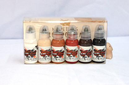 World Famous 6pcs MICHELE TURCO COLOR PORTRAIT INK SET 1oz