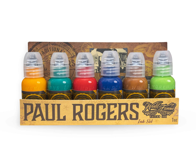 World Famous 6pcs PAUL ROGERS INK SET 1oz