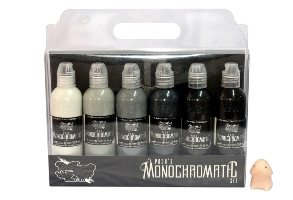 World Famous POCH MONOCHROMATIC TATTOO INK SET 1oz | 4oz