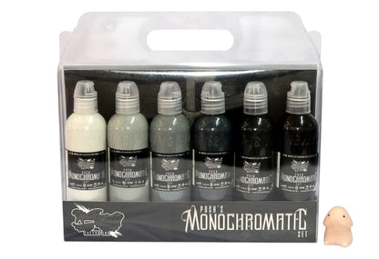 World Famous POCH MONOCHROMATIC TATTOO INK SET 1oz | 4oz