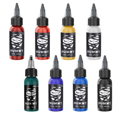 MUMMY 8 COLORS PRIMARY INK SET 1oz