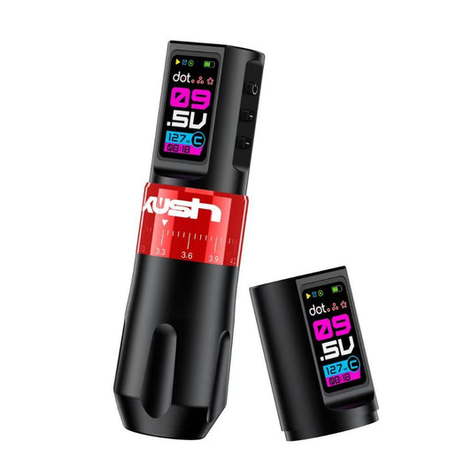 KUSH Wireless Pen Tattoo Machine (Red)