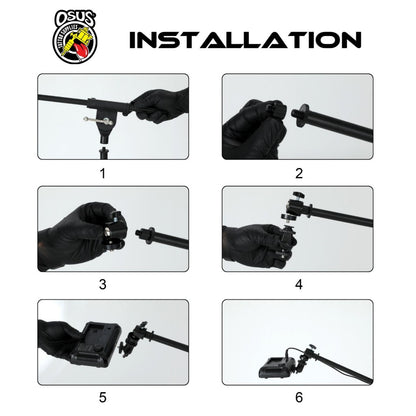 POLARIZED GLASSES AND LIGHT/ MIC STAND SET