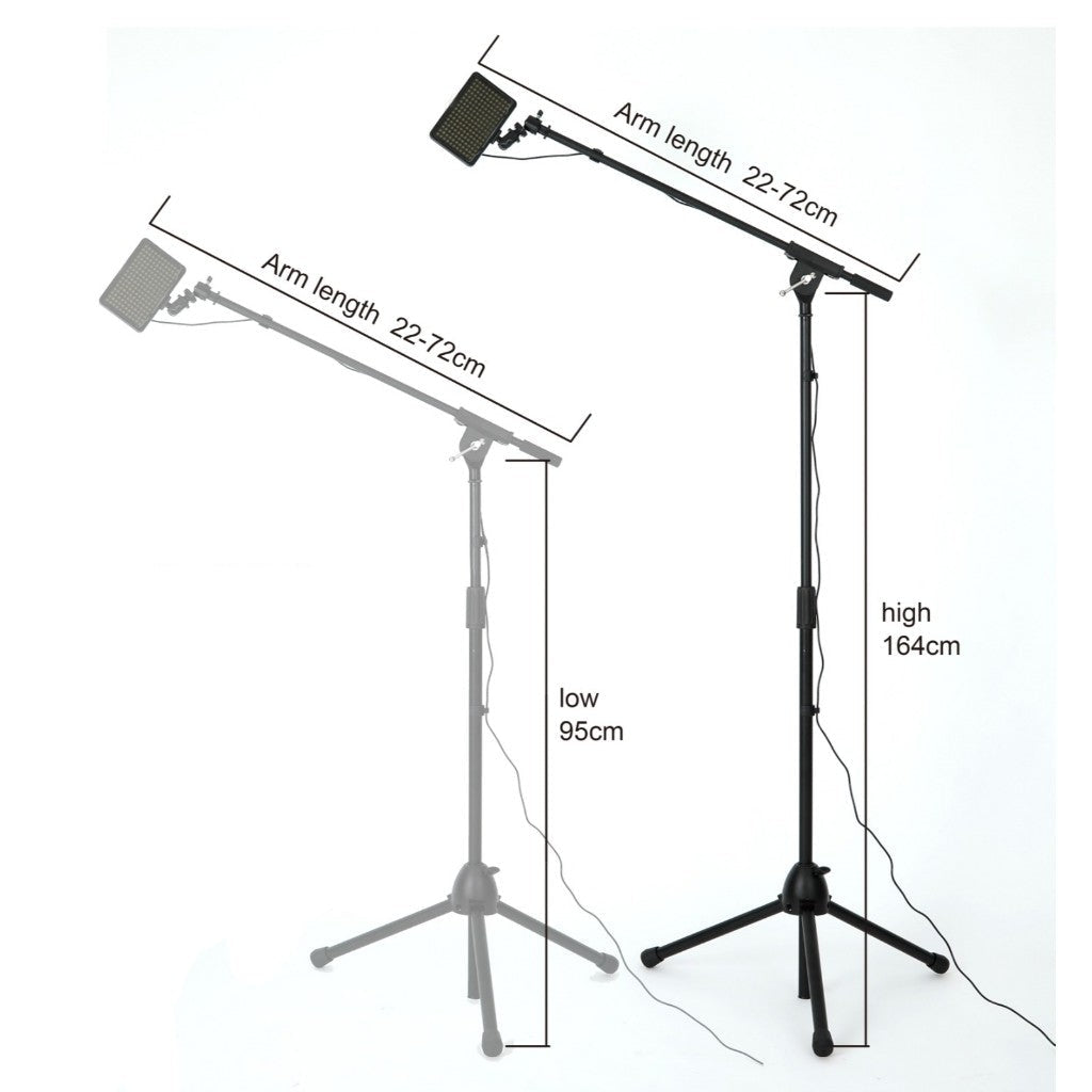 POLARIZED GLASSES AND LIGHT/ MIC STAND SET