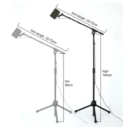 POLARIZED GLASSES AND LIGHT/ MIC STAND SET