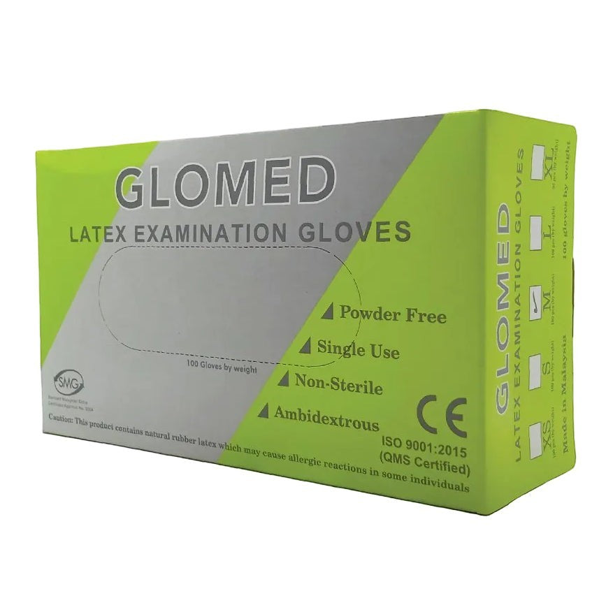 GLOMED Latex Gloves - Black | White | Mint