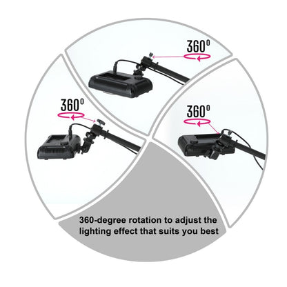 POLARIZED GLASSES AND LIGHT/ MIC STAND SET