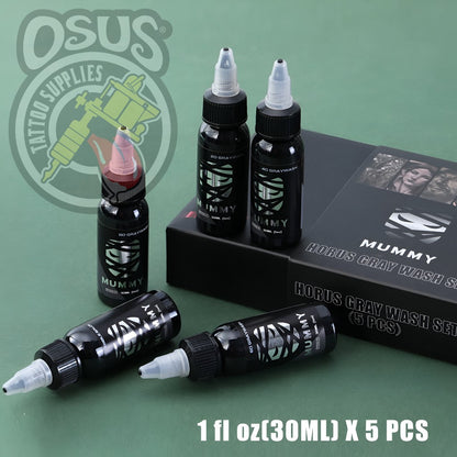 MUMMY GRAY WASH INK SET 5pcs (1oz)