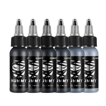 MUMMY OSIRIS GREY INK SET 6pcs  (1oz)