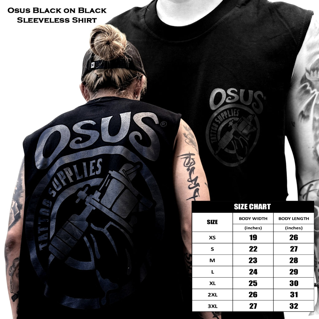 OSUS TRIPLE BLACK SANDO SLEEVELESS SHIRT