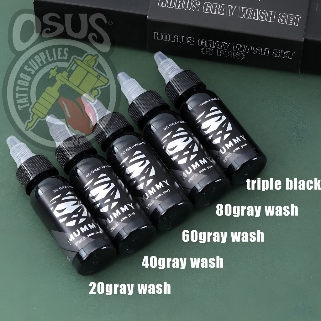 MUMMY GRAY WASH INK SET 5pcs (1oz)