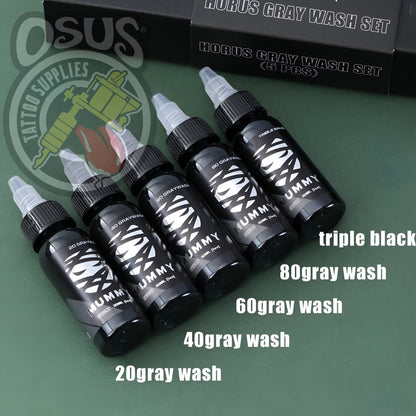 MUMMY GRAY WASH INK SET 5pcs (1oz)