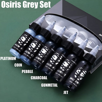 MUMMY OSIRIS GREY INK SET 6pcs  (1oz)