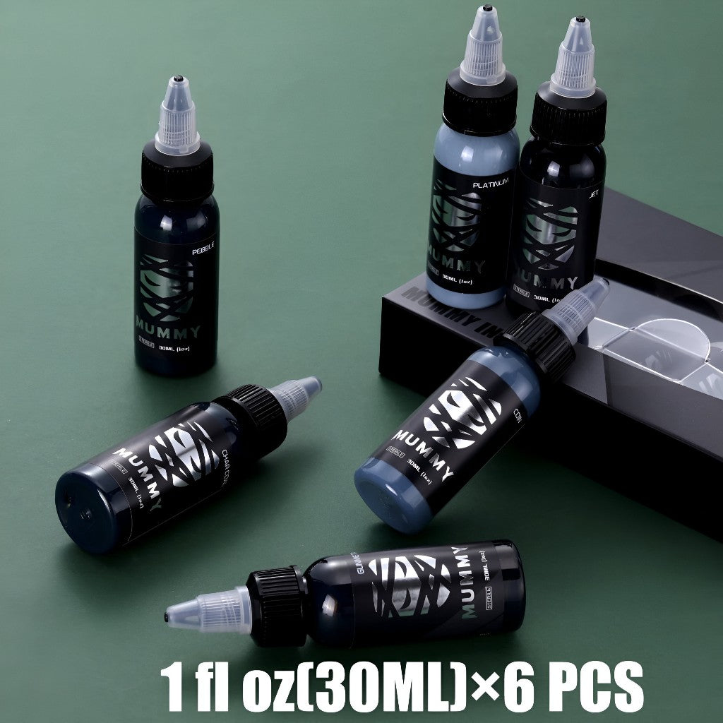 MUMMY OSIRIS GREY INK SET 6pcs  (1oz)