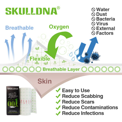 SKULLDNA Protective Film Derm (1box)
