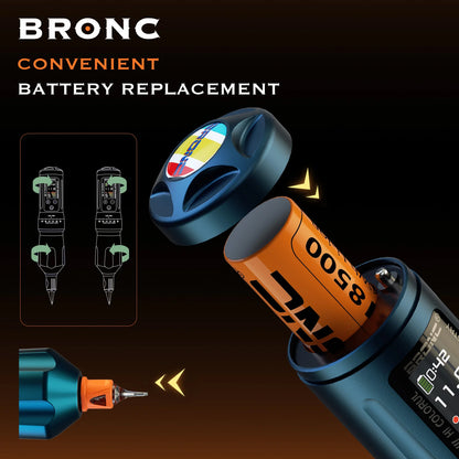 Bronc X2 Wireless Pen Adjustable Stroke (dual batt) RED